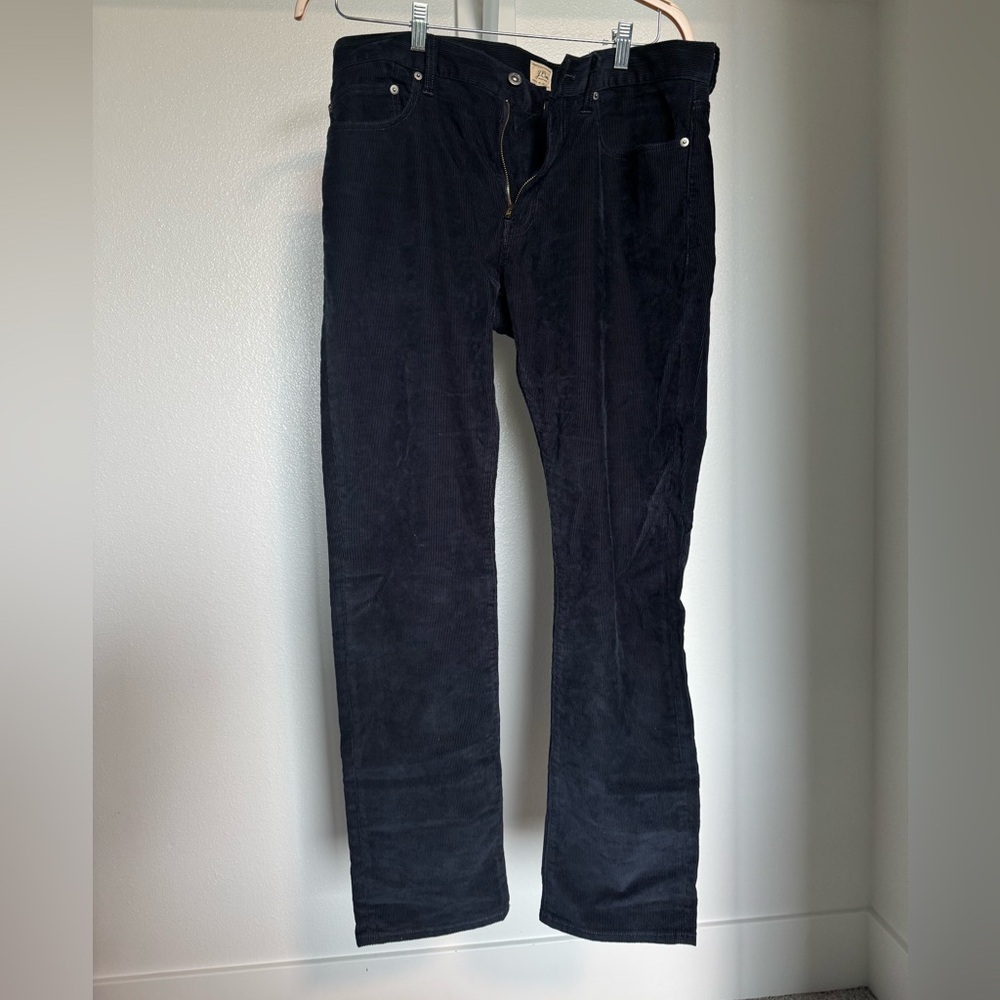 484 Slim-fit pant in corduroy BLUE 35x32